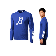 Braves Baseball Sport-Tek® Long Sleeve PosiCharge® Competitor™ Tee